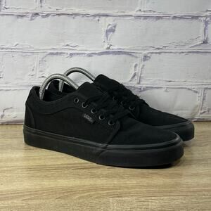 Vans Chukka Black Low Top Sneakers Men's Size 8 Canvas Skate Shoes